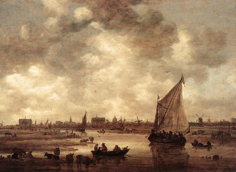 GOYEN, Jan van View of Leiden dg China oil painting art